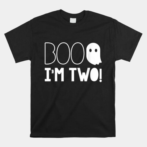 2nd Birthday Two Year Old Boo I'm Two Unisex T-Shirt