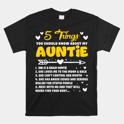 5 Things You Should Know About My Auntie Unisex T-Shirt
