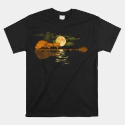 Acoustic Guitar Lake Player Nature Birthday Christmas Unisex T-Shirt