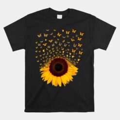 Adorable Butterfly Sunflower Unisex T-Shirt