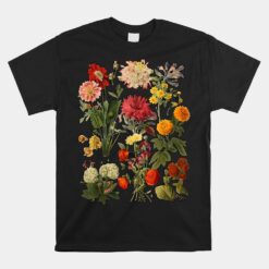 Aesthetic Cottagecore Vintage Flowers Botanical Unisex T-Shirt