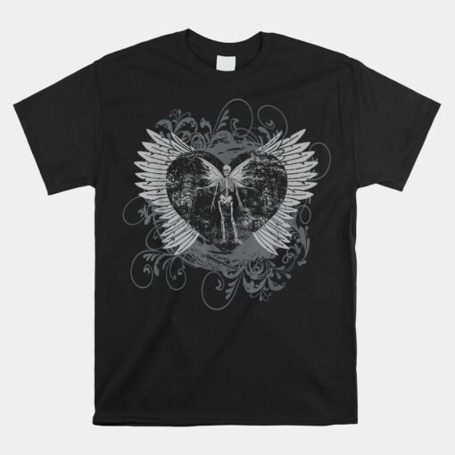 Aesthetic Y2k Fairy Wings Skeleton Alt Grunge Unisex T-Shirt