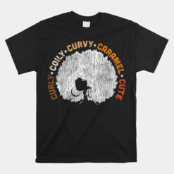 African Afro Coily Caramel Cute Pride Black Queen Unisex T-Shirt