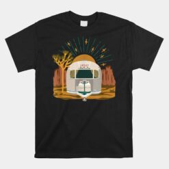 Airstream Sunset Retro Pastel Desert Travel Unisex T-Shirt