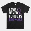 Alzheimer's Awareness Purple Ribbon Dementia Mom Dad Grandp Unisex T-Shirt