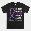 Alzheimer's Awareness Purple Ribbon Dementia Mom Dad Grandpa Unisex T-Shirt