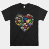 Artist Elements Of Art Heart Shape Colorful Painter Unisex T-Shirt