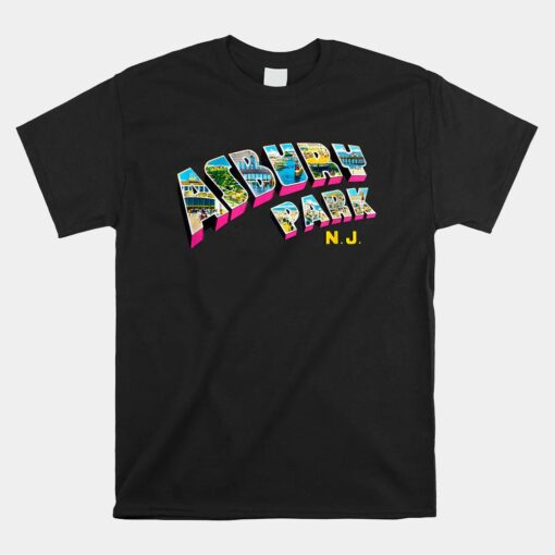 Asbury Park NJ Unisex T-Shirt Retro New Jersey Souvenir Unisex T-Shirt