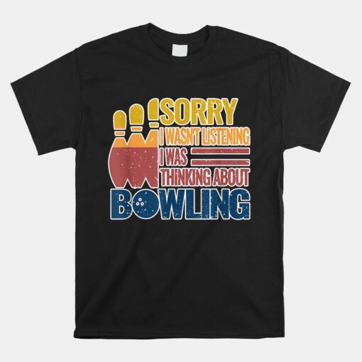 Balls Bowlers Roll Bowl Retro Vintage Funny Bowling Unisex T-Shirt