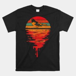 Baltimore Oriole Retro Sunset Vintage Unisex T-Shirt