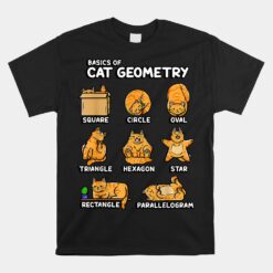 Basic Cat Geometry Cute Cat Unisex T-Shirt