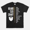 Beard Measurement Chart Beard Length Funny Growth Chart Unisex T-Shirt