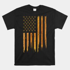 Beekeeping American Flag Honeycomb Honey Bees Unisex T-Shirt