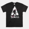 Bigfoot Christmas Funny Christmas Unisex T-Shirt