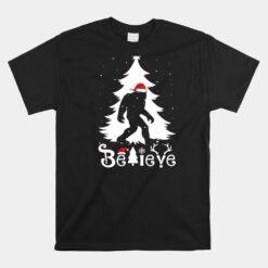 Bigfoot Christmas Funny Christmas Unisex T-Shirt