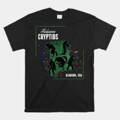 Bigfoot Huggin Molly Wolfman Cryptids In Alabama Unisex T-Shirt