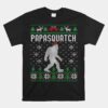 Bigfoot Santa Ugly Christmas Pajamas Dad Unisex T-Shirt