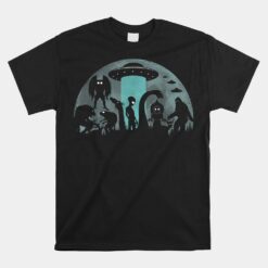 Bigfoot Ufo Loch Ness Monster Mothman And Aliens Cryptid Unisex T-Shirt