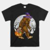 Bigfoot Witch Pumpkin Halloween Unisex T-Shirt