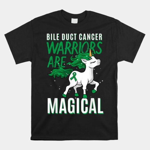 Bile Duct Cancer Awareness Cholangiocarcinoma Unicorn Unisex T-Shirt