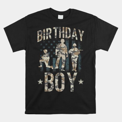 Birthday Army Party Boys Unisex T-Shirt