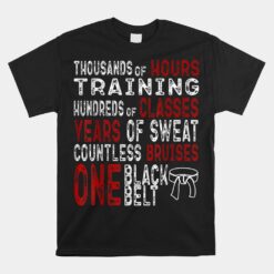 Black Belt Taekwondo Mixed Unisex T-Shirt