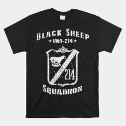 Black Sheep Squadron VMA-214 WWII Unisex T-Shirt