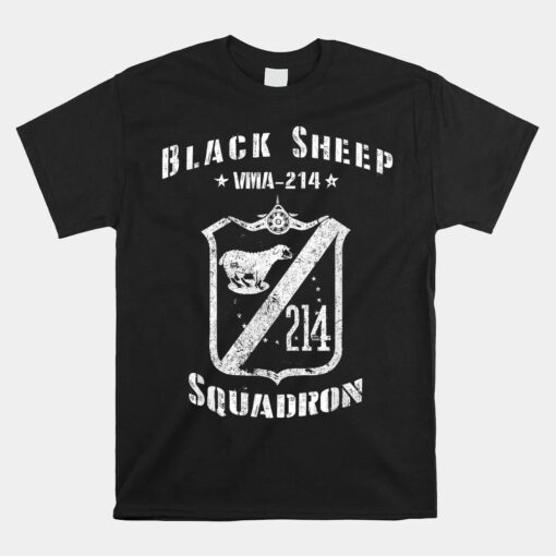 Black Sheep Squadron VMA-214 WWII Unisex T-Shirt