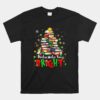 Books Make You Bright Christmas Librarian Book Unisex T-Shirt