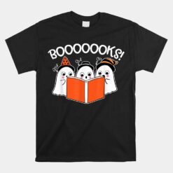 Boooks Lazy Diy Halloween Teacher Ghost Reading Unisex T-Shirt