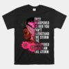 Breast Cancer Awareness Black Women Warrior Pink Ribbon Unisex T-Shirt