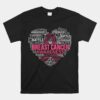 Breast Cancer Awareness Fighting Hope Support Strong Warrior Unisex T-Shirt