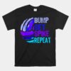 Bump Set Spike Repeat Blue Purple Unisex T-Shirt