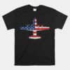 C-130 Hercules Gunship Military Aircraft American Flag C130 Unisex T-Shirt