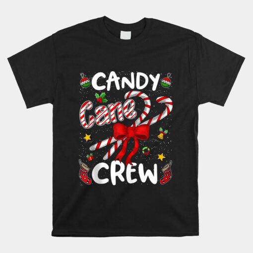 Candy Cane Crew Christmas Sweets Family Matching Unisex T-Shirt