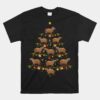 Capybara Christmas Tree  Funny Christmas Unisex T-Shirt
