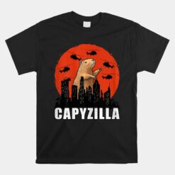 Capybara Unisex T-Shirt Funny Capybara Rodent Capyzilla Unisex T-Shirt