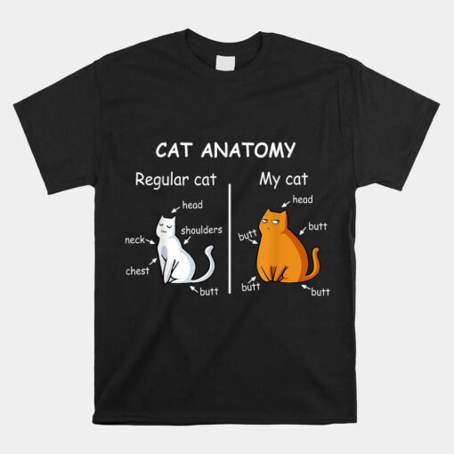 Cat Anatomy Kittlen Lover Unisex T-Shirt