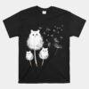 Cat Dandelion Amazing Flower Unisex T-Shirt