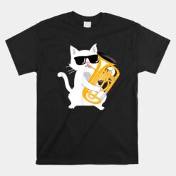 Cat Playing Euphonium Unisex T-Shirt