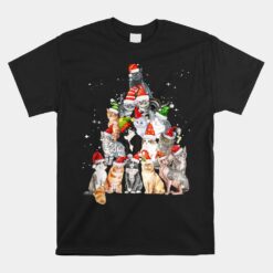 Cats For Everybody Christmas Cats Xmas Meow Christmas Unisex T-Shirt