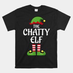 Chatty Elf Family Matching Group Christmas Unisex T-Shirt