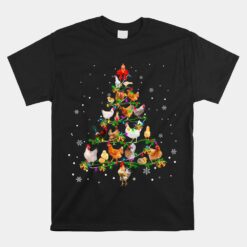 Chicken Christmas Tree Ornament Decor Xmas Unisex T-Shirt