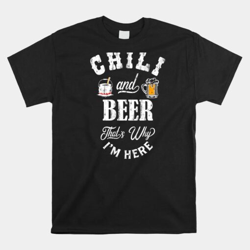 Chili Cookoff Chili And Beer Unisex T-Shirt