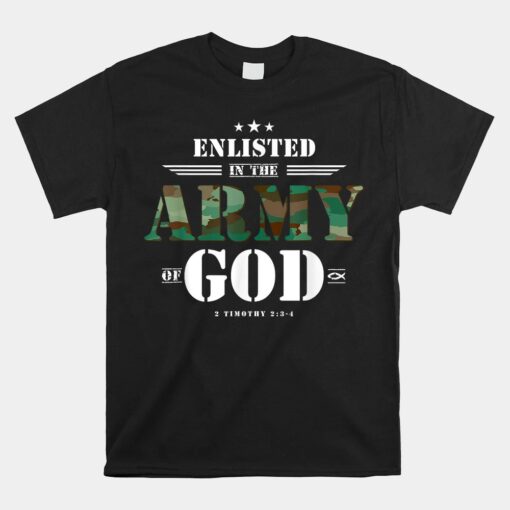 Christian Religious Bible Verse Scriptures God's Army Unisex T-Shirt