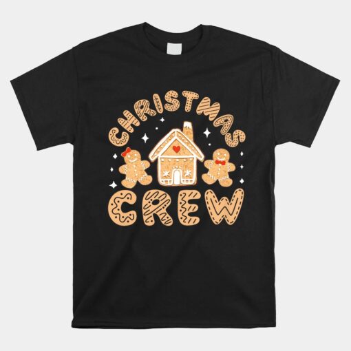 Christmas Crew Funny Holiday Gingerbread Man Unisex T-Shirt