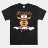 Christmas Nurse Love NICU RN ER Santa Reindeer Nurse Hat Elf Unisex T-Shirt