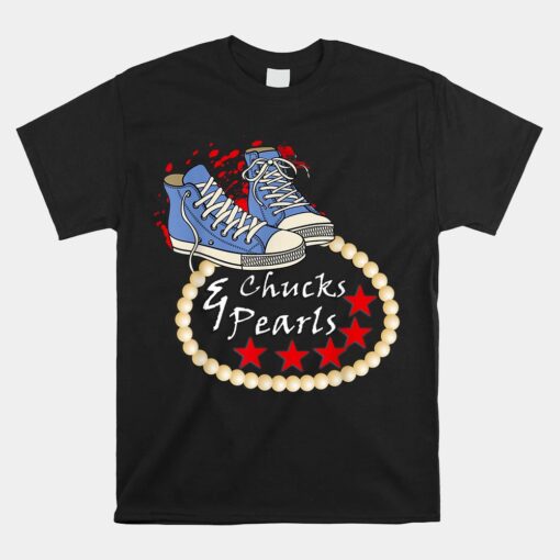 Chucks And Pearls Kamala Converse Unisex T-Shirt