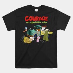 Cn Courage The Cowardly Dog Group Shot Logo Unisex T-Shirt