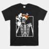 Coffee Drinking Skeleton Diy Halloween Unisex T-Shirt